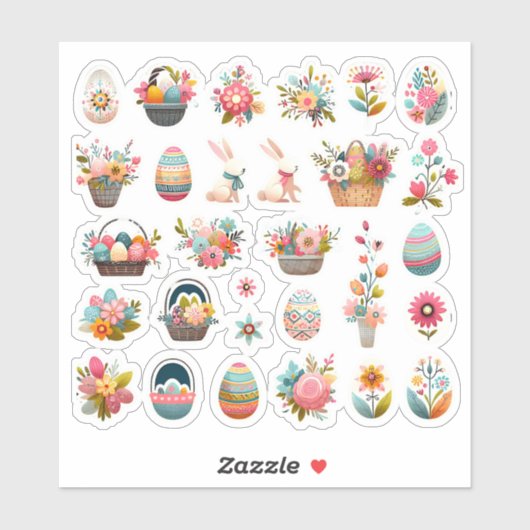 "Spring Joy - Easter Sticker Set" (Blatt)