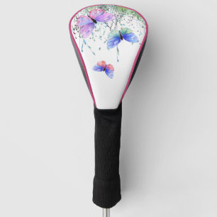 Spring Joy - farbenfrohe Schmetterlinge fliegen in Golf Headcover