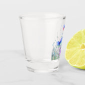 Spring Joy - farbenfrohe Schmetterlinge fliegen in Schnapsglas (Links)