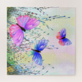 Spring Joy Flying Butterflies Jigsaw Puzzle (Horizontal)