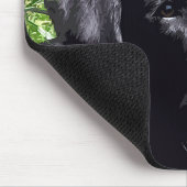 Spring Joy - Labrador Retriever - Black Lab Mousepad (Ecke)