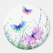 Spring Joy Magnet farbenfrohe Schmetterlinge flieg (Vorne)