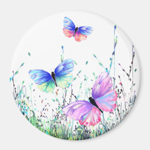 Spring Joy Magnet farbenfrohe Schmetterlinge flieg