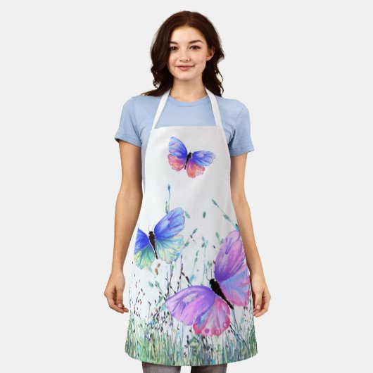 Spring Joy Schürze Schmetterlinge fliegen in der N (Getragen)