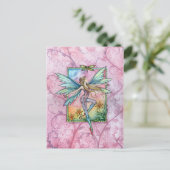 Spring Jubilation Fairy Fantasy Art Postkarte (Stehend Vorderseite)