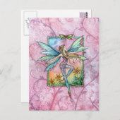 Spring Jubilation Fairy Fantasy Art Postkarte (Vorne/Hinten)