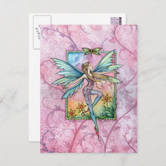 Spring Jubilation Fairy Fantasy Art Postkarte (Vorne/Hinten)
