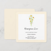 SPRING Kamille Einfache Brautdusche Einladung (Vorne/Hinten)