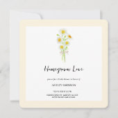 SPRING Kamille Einfache Brautdusche Einladung (Vorderseite)