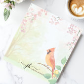 Spring Kardinal Watercolor Personalisiert Notepad Notizblock