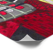 Spring Kimono Japanisch Geisha Aquarell Poster (Ecke)