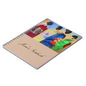 Spring Kimono Japanisch Geisha Art Notizblock (Linke Seite)