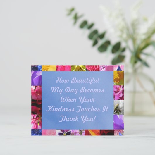 Spring Kindness Postcard Postkarte (Stehend Vorderseite)