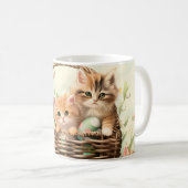 Spring Kitten Oaster Basket Kaffeetasse (VorderseiteRechts)