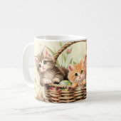 Spring Kitten Oaster Basket Kaffeetasse (Vorderseite Links)