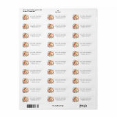 Spring Kitten und Chick Floral Address Label (Vorne)