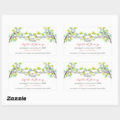 Spring Knotted Liebe Trees Save the Date Sticker (Blatt)
