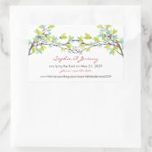 Spring Knotted Liebe Trees Save the Date Sticker (Tasche)