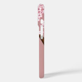 Spring Kokeshi Doll - Cute Japanese Geisha on Pink Case-Mate iPhone Hülle (Rückseite / Links)