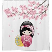 Spring Kokeshi Doll Niedlich Geisha Girl