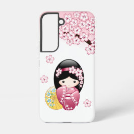 Spring Kokeshi Doll - Niedlich Japanisch Geisha Samsung Galaxy Hülle