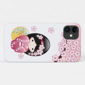 Spring Kokeshi Doll - Niedliches japanisches Geish Case-Mate iPhone Hülle (Rückseite (Horizontal))