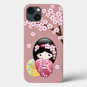Spring Kokeshi Doll - Niedliches japanisches Geish Case-Mate iPhone Hülle