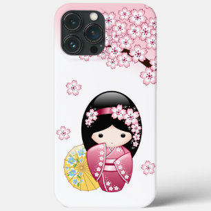 Spring Kokeshi Doll - Niedliches japanisches Geish Case-Mate iPhone Hülle