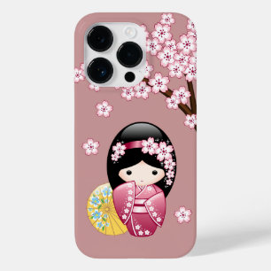 Spring Kokeshi Doll - Niedliches japanisches Geish Case-Mate iPhone 14 Pro Hülle