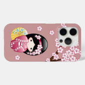 Spring Kokeshi Doll - Niedliches japanisches Geish Case-Mate iPhone Hülle (Rückseite (Horizontal))