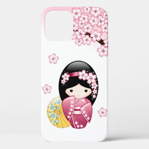Spring Kokeshi Doll - Niedliches japanisches Geish Case-Mate iPhone Hülle