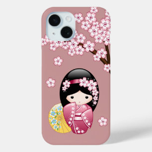 Spring Kokeshi Doll - Niedliches japanisches Geish Case-Mate iPhone Hülle