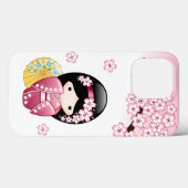 Spring Kokeshi Doll - Niedliches japanisches Geish Case-Mate iPhone Hülle (Rückseite (Horizontal))