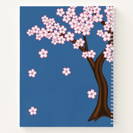 Spring Kokeshi Doll - Niedliches japanisches Geish Notizbuch (Rückseite)