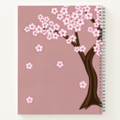 Spring Kokeshi Doll - Niedliches japanisches Geish Notizbuch (Rückseite)