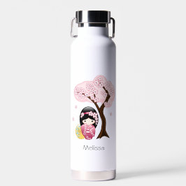 Spring Kokeshi Doll - Niedliches japanisches Geish Trinkflasche