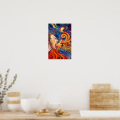 Spring Lady Poster - Malerei (Küche)