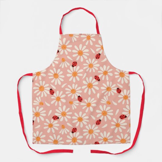 Spring Ladybugs and Daisies Mom Apron Schürze (Vorderseite)