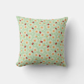Spring Ladybugs and Daisies Throw Pillow Kissen (Vorderseite)