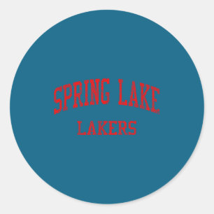 Spring Lake High School HS Spring Lake MI Vintage Runder Aufkleber