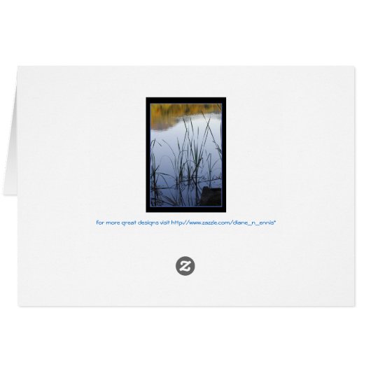 Spring Lake Reflection (Rückseite Horizontal)