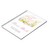 Spring Lamb Baby Shower Guest Book Notizblock (Linke Seite)