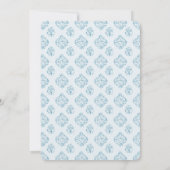 Spring Lamb Cute Doodle Blue Boy Baby Shower Einladung (Rückseite)