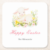 Spring Lamb Easter Brunch Rechteckiger Pappuntersetzer (Vorderseite)