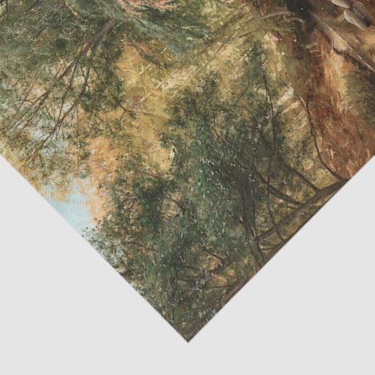 Spring Landscape by Peder Mork Monsted Seidenpapier (Ausschnitt)