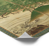 Spring Landscape with Sun Poster (Ecke)