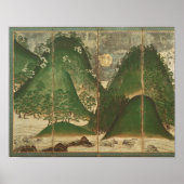 Spring Landscape with Sun Poster (Vorne)