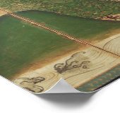 Spring Landscape with Sun Poster (Ecke)