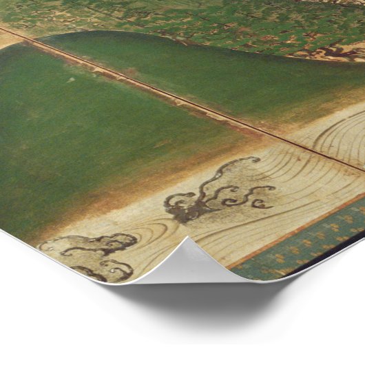 Spring Landscape with Sun Poster (Ecke)