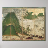 Spring Landscape with Sun Poster (Vorne)